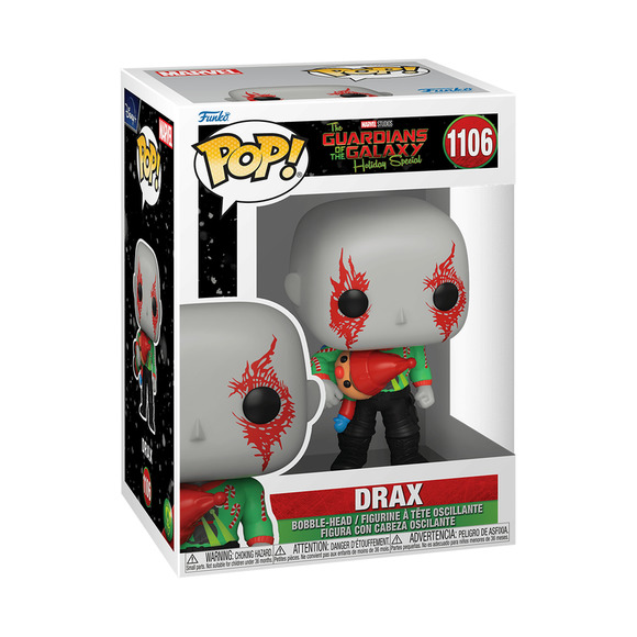 Funko Pop! The Guardians Of The Galaxy Holiday Special Drax 1106 w/ Protector - Picture 1 of 2